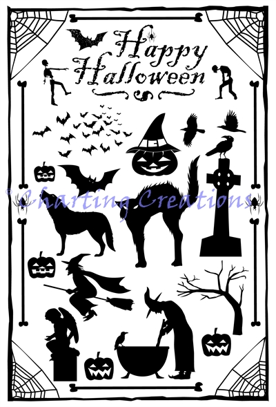 (image for) Halloween Sampler Silhouette